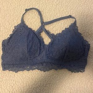 Nautica blue lace bralette